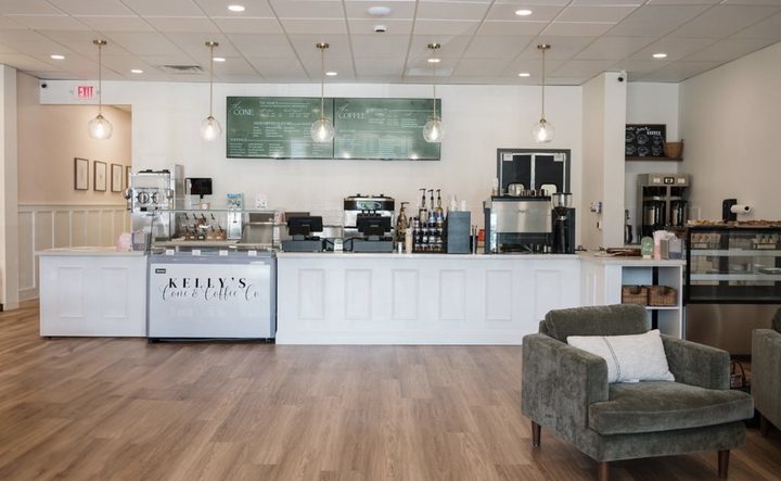 Inside Kelly's Cone and Coffee in Thorndale